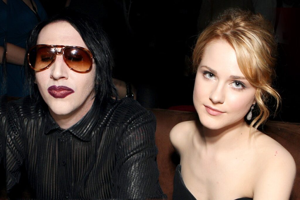 Evan Rachel Woods y Marilyn Manson