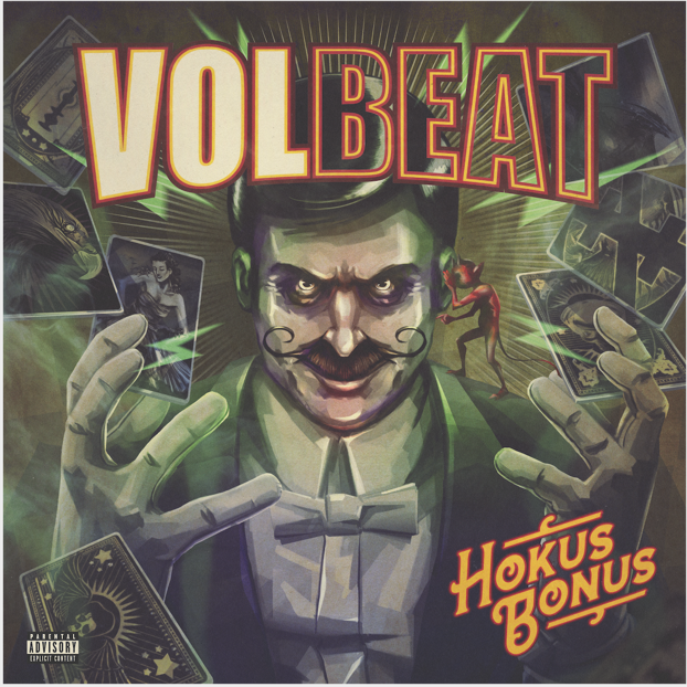 Portada de la reedición del Vinilo Hokus Bonus de Volbeat