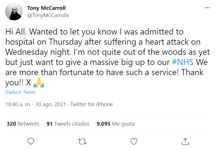 Tony McCaroll tweet