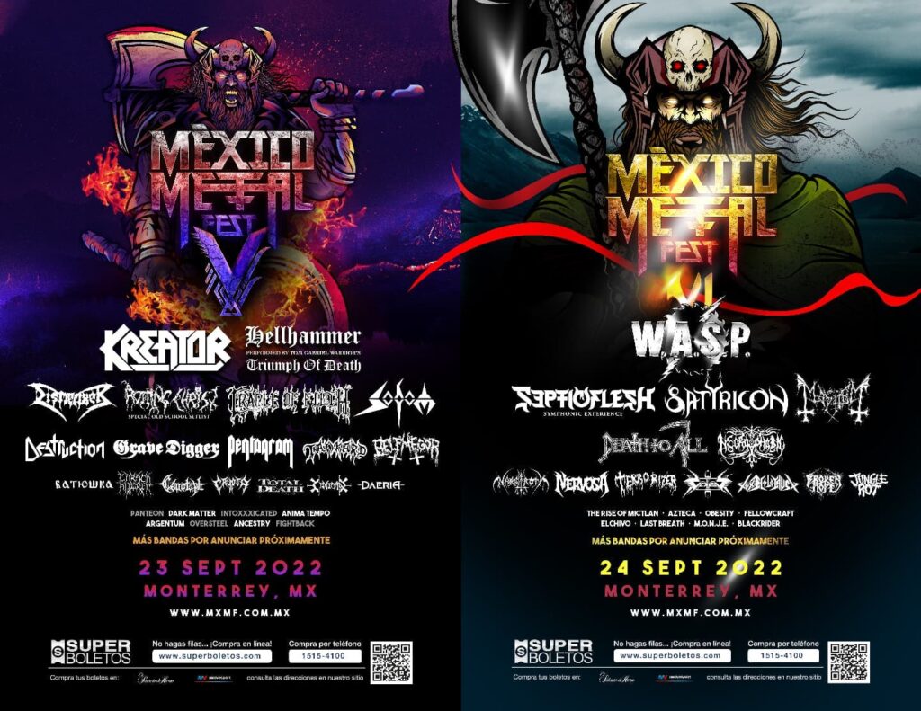 México Metal Fest 2022 cartel