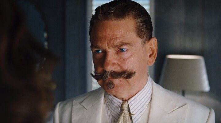 Kenneth Branagh como Hércules Poirot La Muerte En El Nilo 