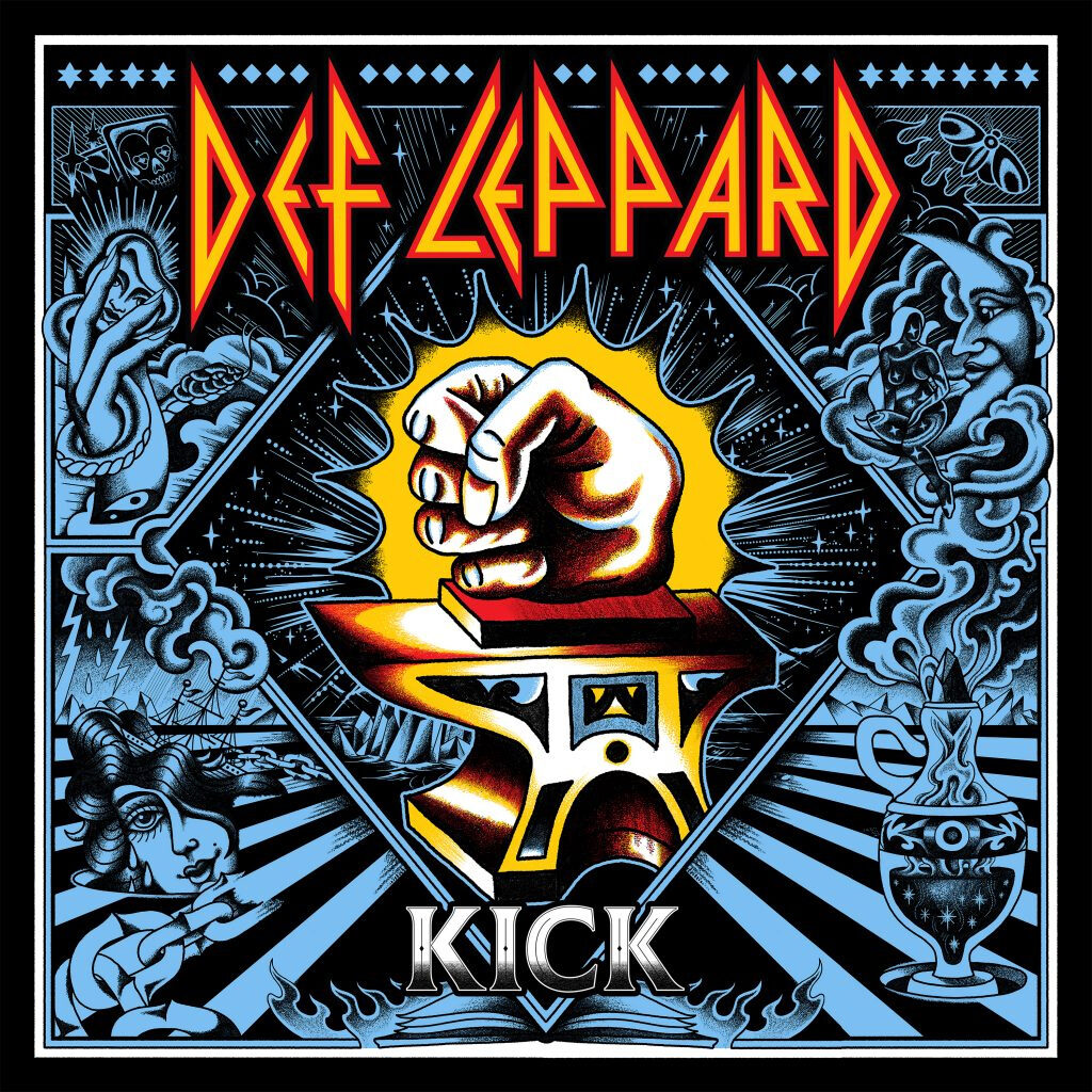 Arte para el nuevo sencillo de Def Leppard, Kick