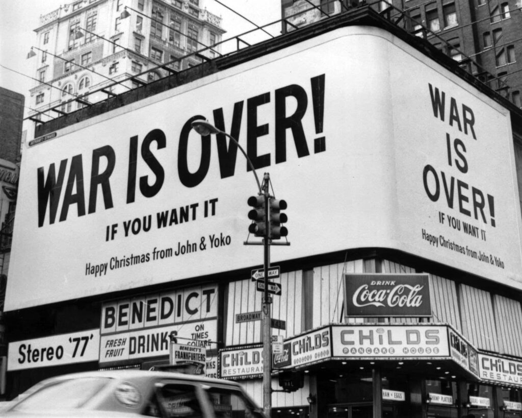 Campaña War Is Over (If You Want It) el 15 de diciembre de 1969