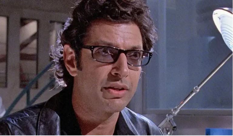 Jeff Goldblum interpreta al Dr. Ian Malcolm en Jurassic Park