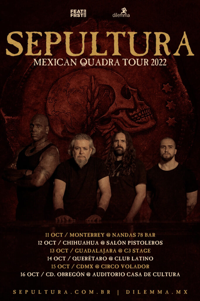 Nuevas fechas para el tour de Sepultura en México