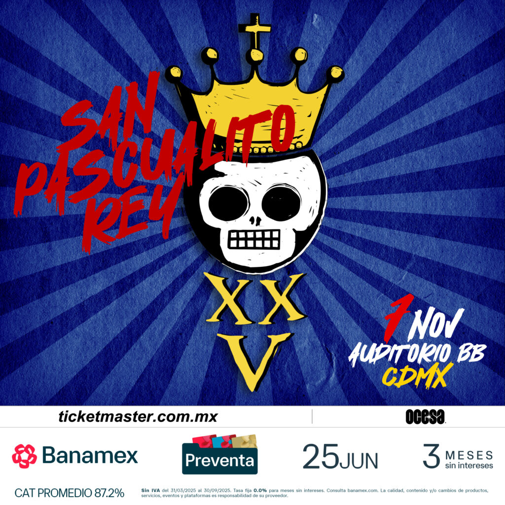 San Pascualito Rey se despide de los escenarios por un tiempo tras su show en noviembre en la CDMX