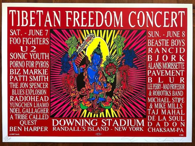 poster tibetan free concert