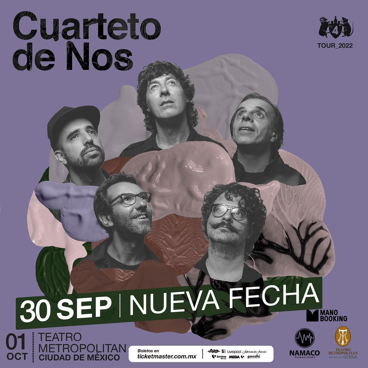 El Cuarteto de Nos de gira en México fechas, lugares y precios