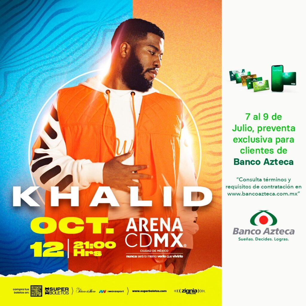 Khalid will come to Mexico for two concerts: dates and places