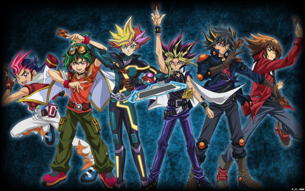 Los protagonistas de las series de Yu-Gi-Oh!