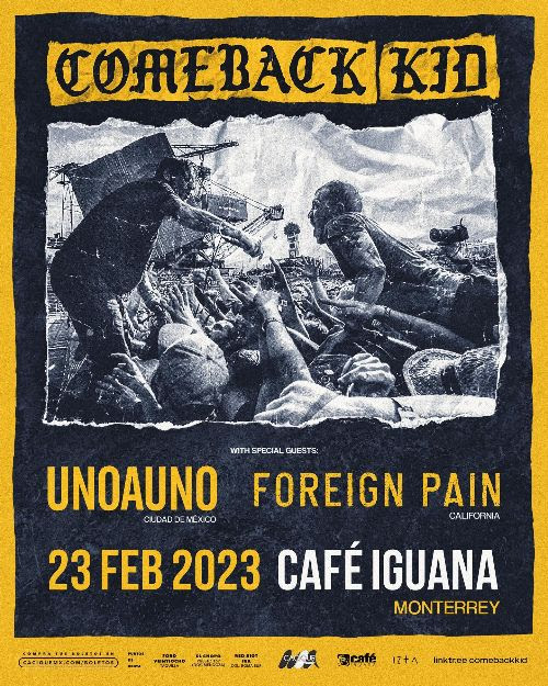 Comeback Kid poster Café Iguana