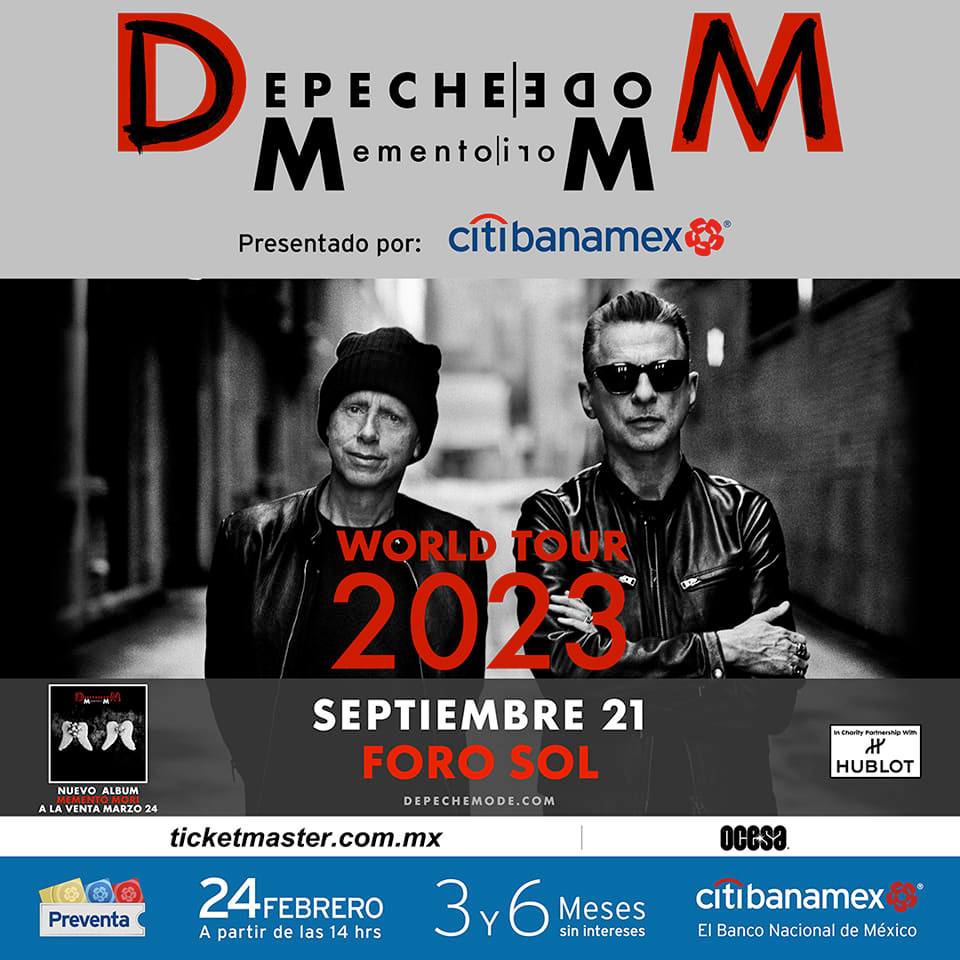 Depeche Mode en el Foro Sol 2023