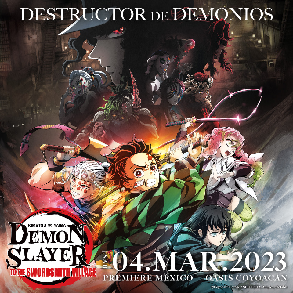 El sur de la CDMX será el lugar donde las batallas contra los demonios se desaten en el Demon Slayer World Tour el próximo 4 de marzo. Imagen: Konnichiwa Fest.