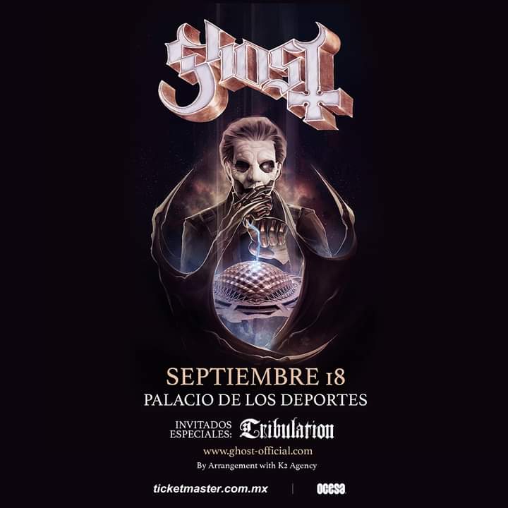 Ghost confirma su regreso a México junto a Tribulation