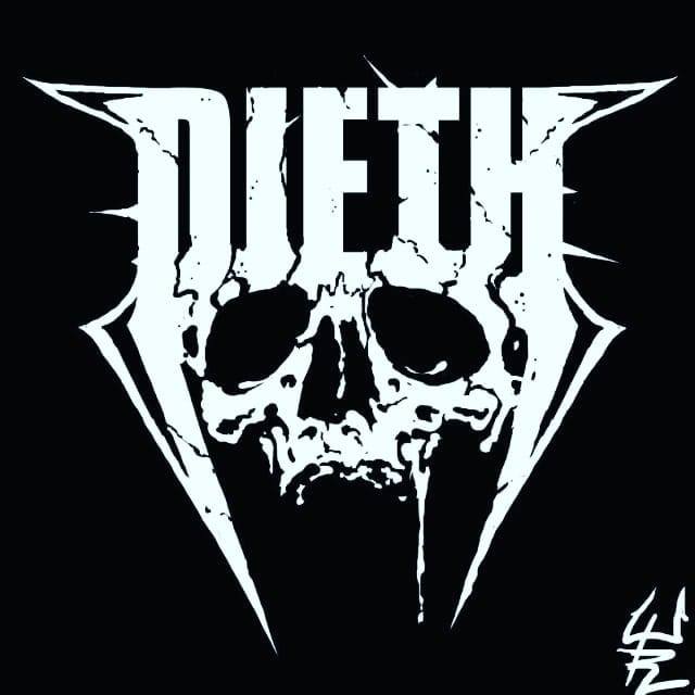 Un logo clásico, a la vieja escuela del heavy metal es lo que tienen con Dieth
