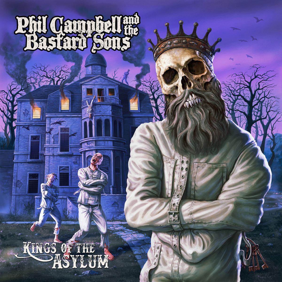 Portada de Kings of the Asylum de Phil Campbell and the Bastard Sons