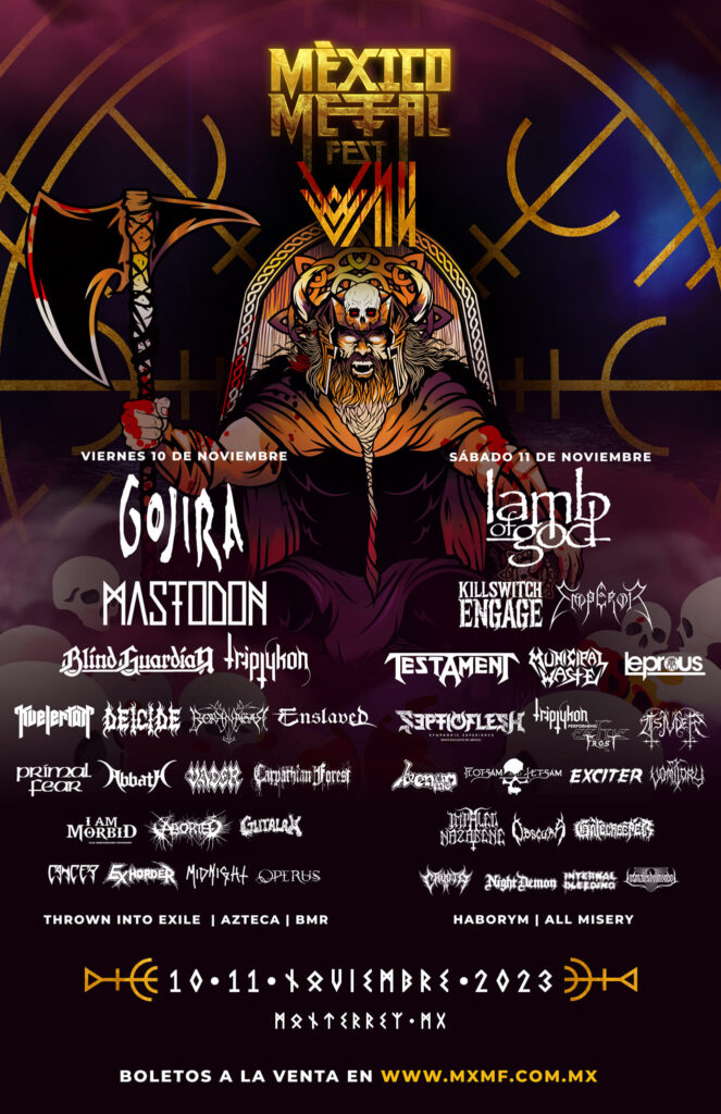 Cartel final México Metal Fest 2023