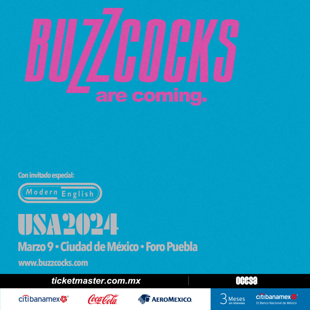 Buzzcocks regresan a México para marzo del 2024