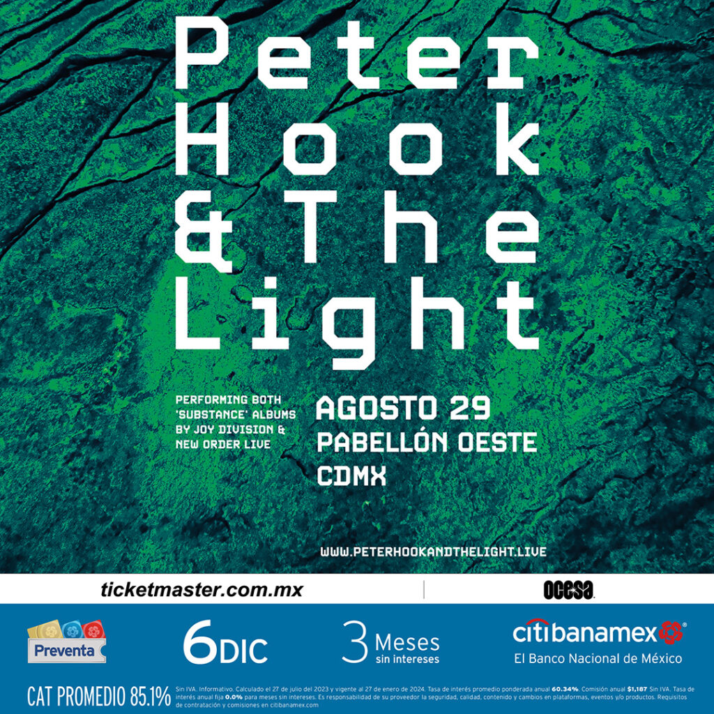 Peter Hook & The Light vuelven a México para agosto del 2024