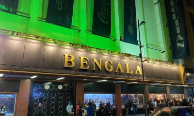 marquesina del teatro metropolitan con la palabra bengala