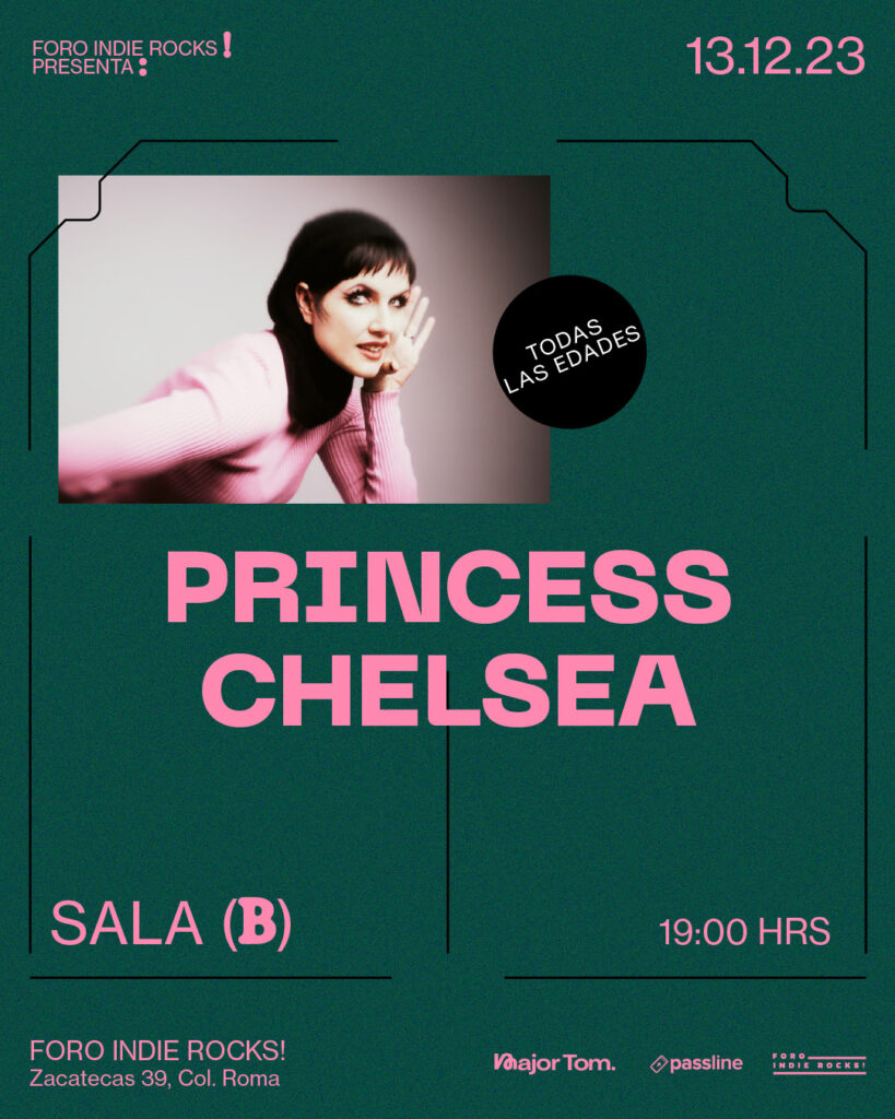 Princess Chelsea en el Foro indie Rocks1 el próximo 13 de diciembre