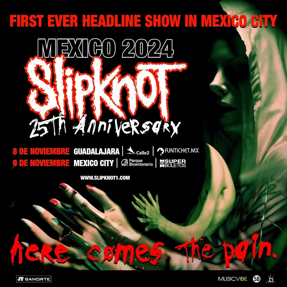 Slipknot regresa a México para celebrar 25 años de su disco debut 