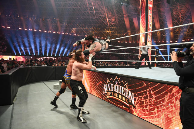 Los lances y las movidas de Bronson Reed le dieron más sabor a la lucha de Zayn y Gable en este King and Queen of the Ring. Foto: WWE