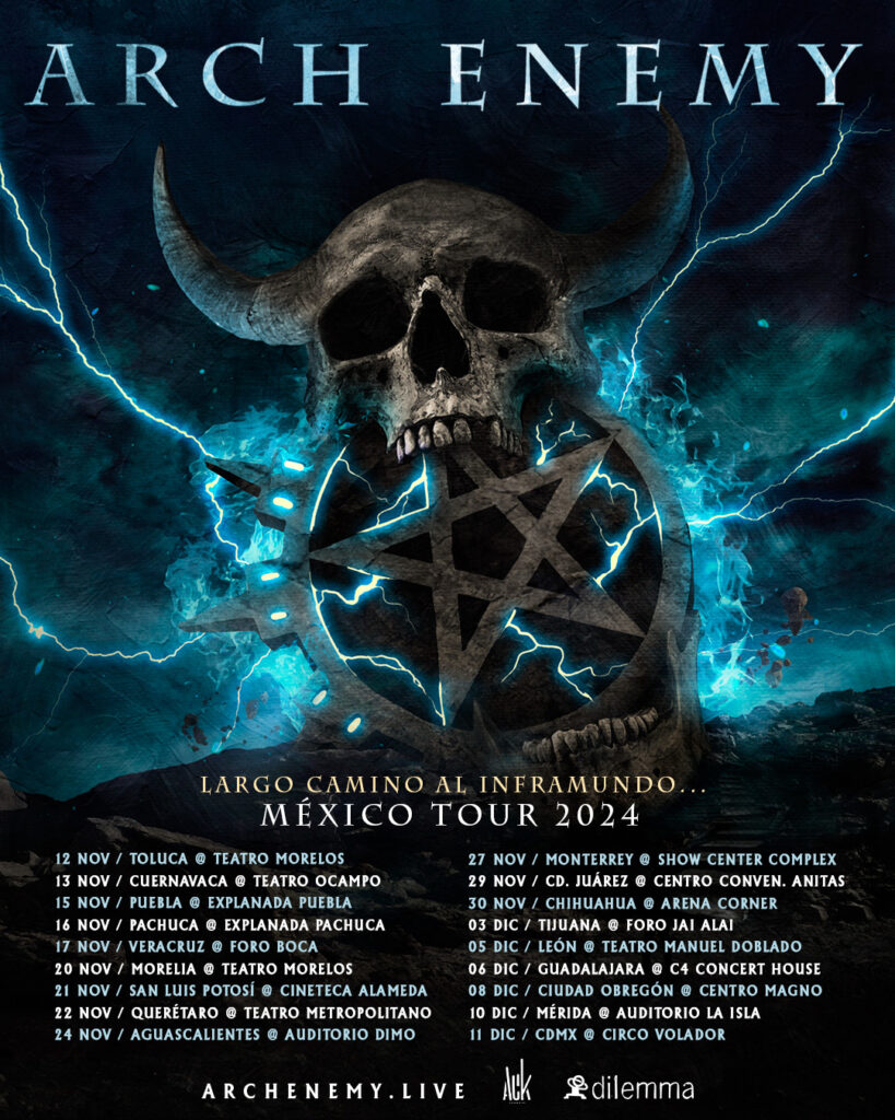 Arch Enemy gira por México 2024