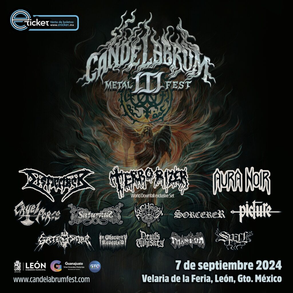 Bandas que se presentarán en el Candelabrum Metal Fest III el 7 de septiembre