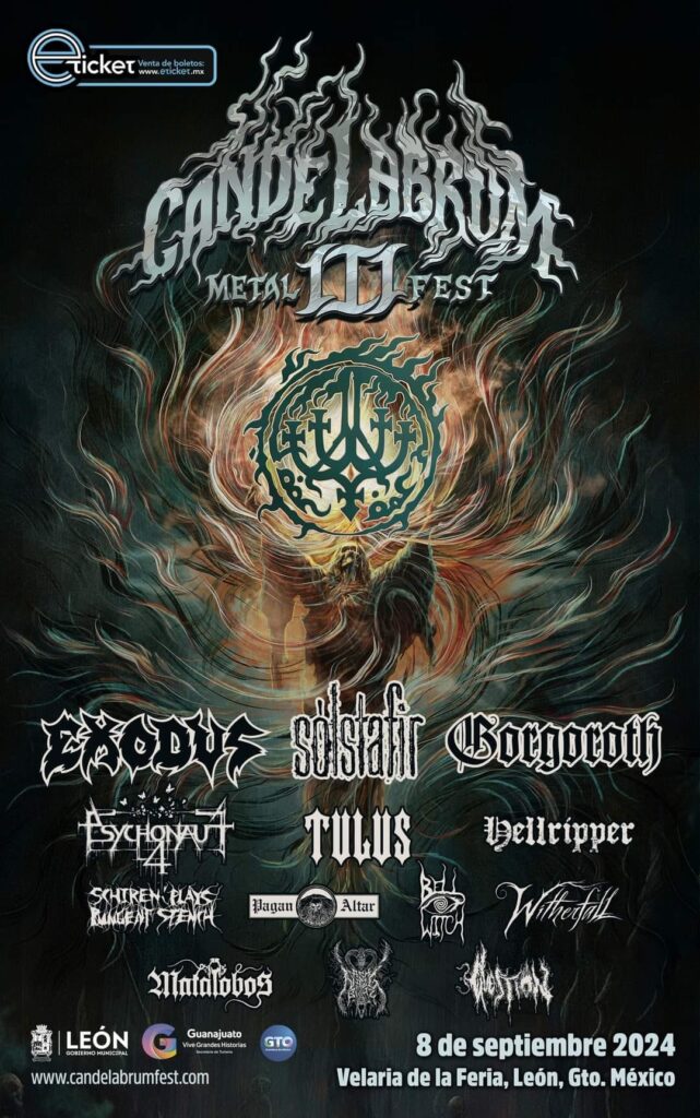 Bandas que se presentarán en el Candelabrum Metal Fest III el 8 de septiembre