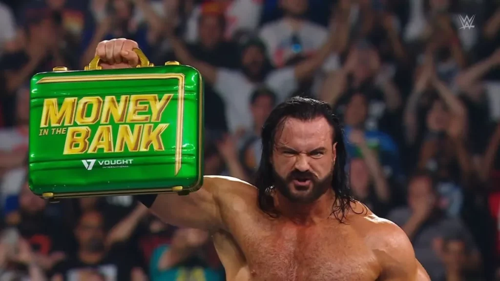 Drew Mcintyre mostró ser el mejor de los seis hombres en Money in the Bank pero perdi su oportunidad de salir exitoso esta noche. Foto: WWE