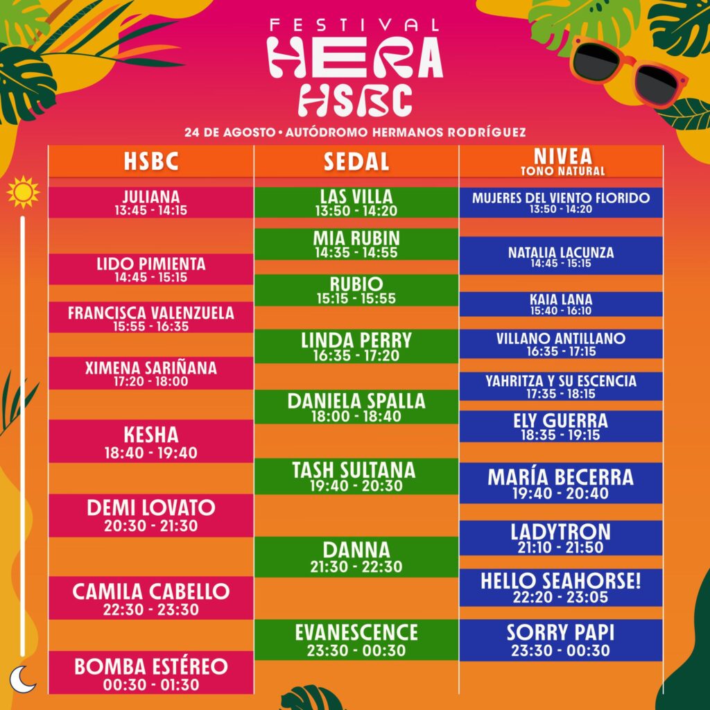 Horarios del Festival Hera