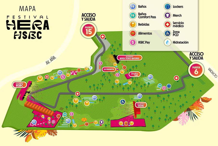 mapa festival hera