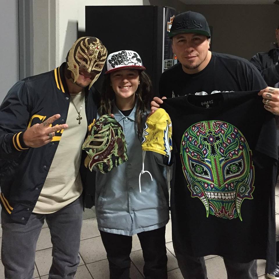 Sonny Sandoval de P.O.D. y Rey Mysterio Jr. 