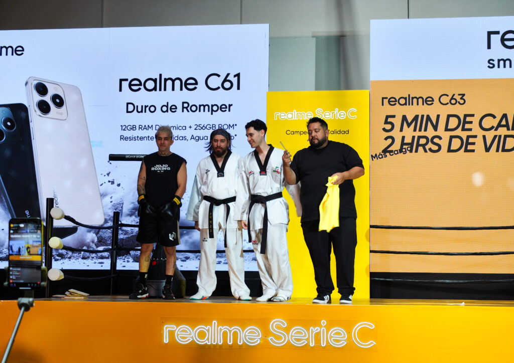 realme presentó en México sus modelos C61 y C63 / Foto: Pólvora