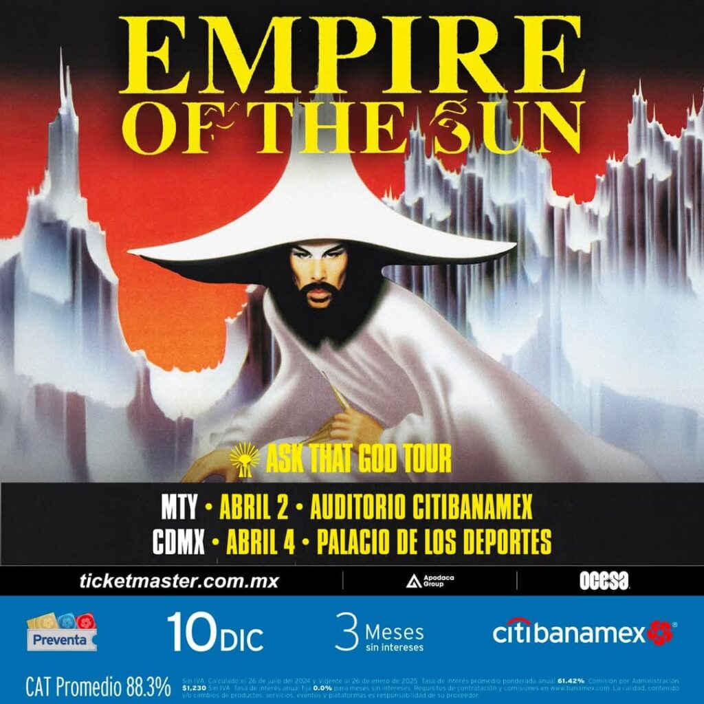 Empire Of The Sun estará en México con dos conciertos