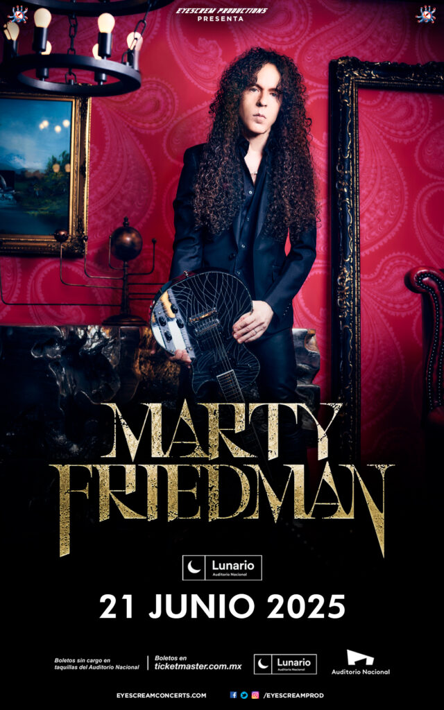 Marty Friedman estará en la CDMX para el mes de junio del 2025