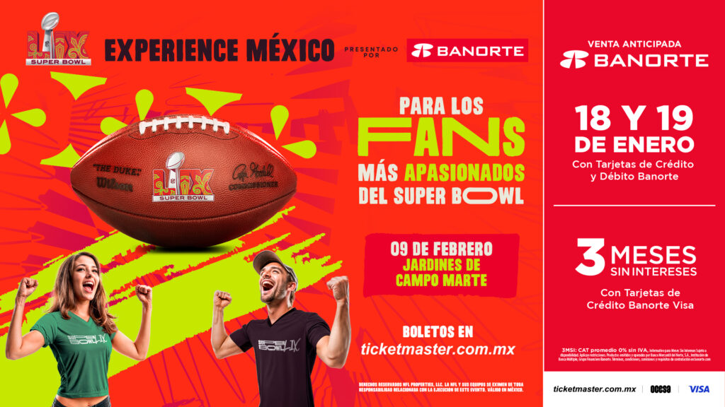 La Super Bowl LIX Experience llegará a la CDMX