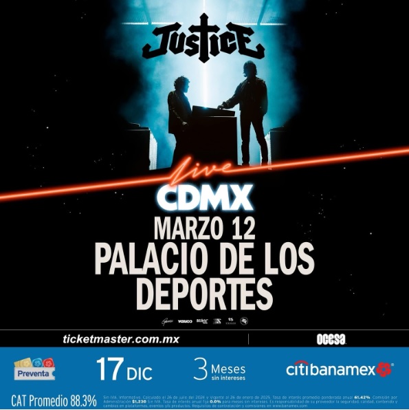 poster concierto Justice