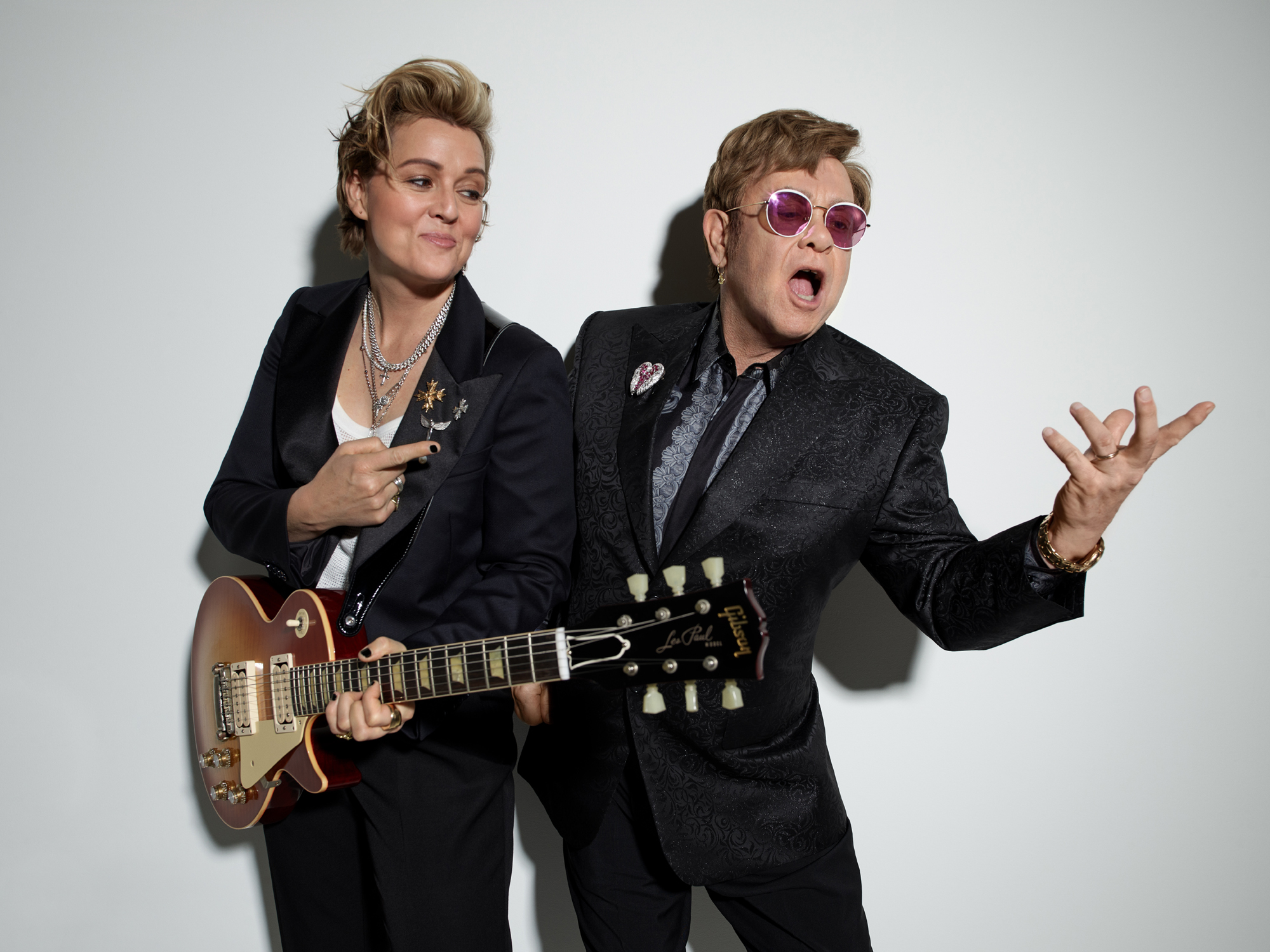 Elton John y Brandi Carlile / Foto: Peggy Sirota