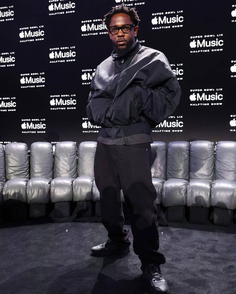 Kendrick Lamar en la conferencia de Apple Music para el Super Bowl LIX