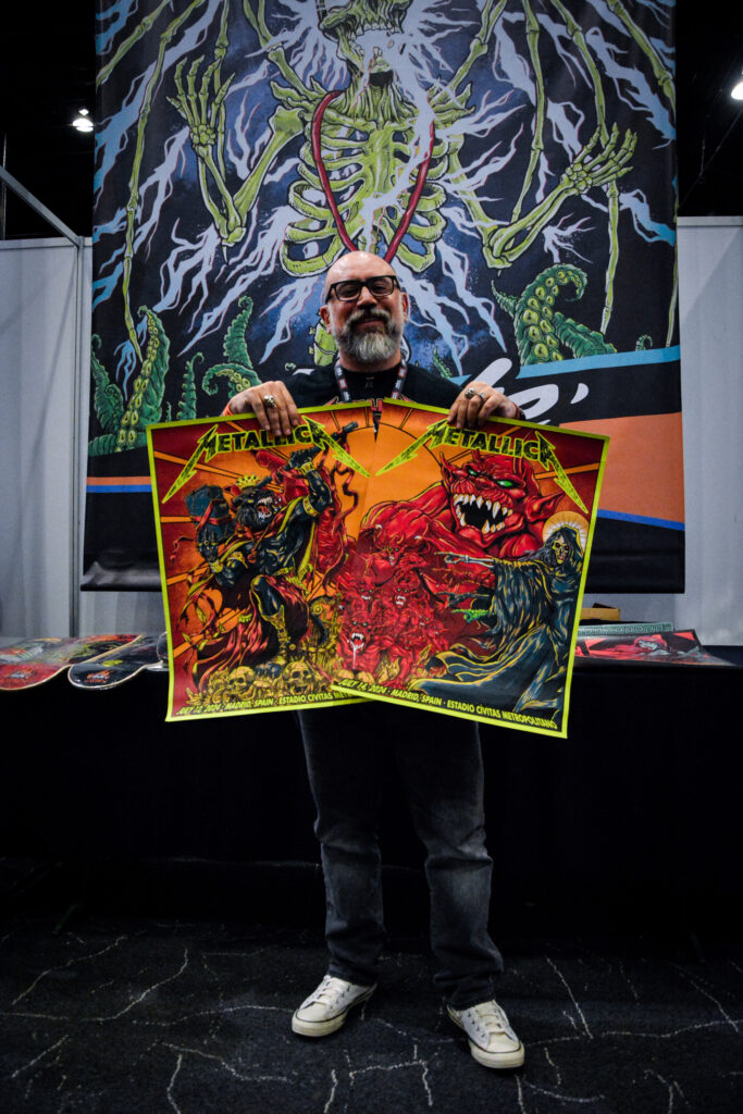Puis Clazada, un maestro del diseño que ha trabajado con Metallica, Ghost y Mötley Crüe / Foto: Andre Dulché