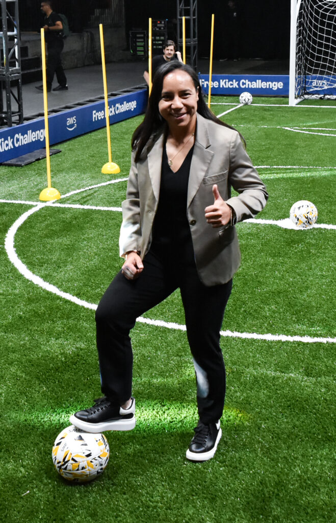 Charlyn Corral, representando a la Liga MX Femenil, será de las elegidas para hacer una playlist en Amazon Music. Foto: Daniel Márquez