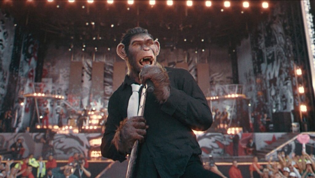 Su concierto en Knebworth es una de las partes climáticas de la biopic.