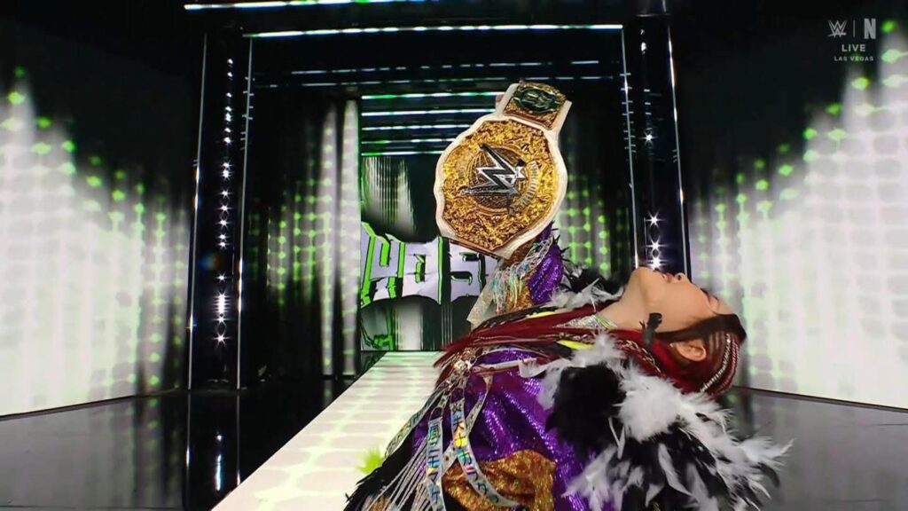 Iyo Sky lució grandiosa en lo que, posiblemente, fue la mejor pelea de todo Wrestlemania 41. Foto: WWE