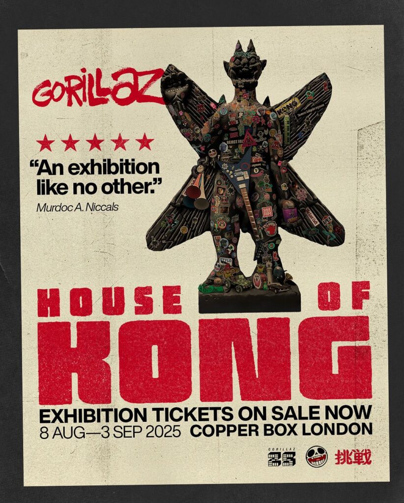 Gorillaz estrenará House of Kong como una experiencia visual mas que una exposición / Foto: Redes Sociales
