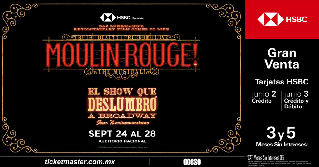 Poster de Moulin Rouge! The Musical! en la Ciudad de México