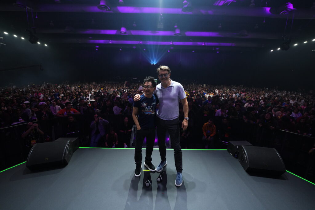 Dúo dinámico del terror. James Wan y Jason Blum juntos desde la CCXP México 2025. Foto: CCXP