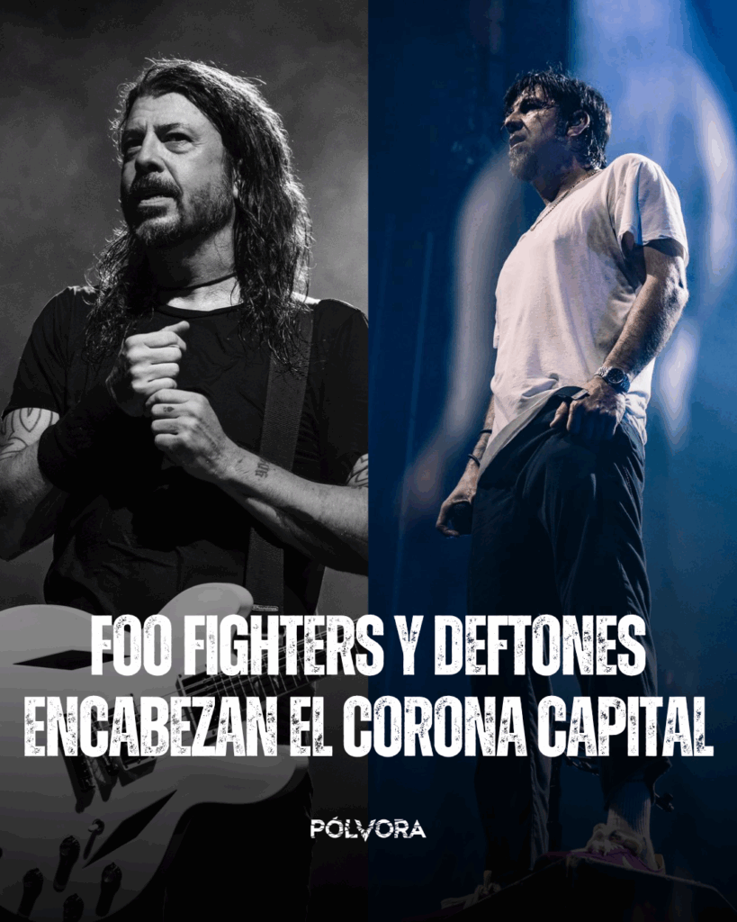 Dave Grohl con Foo Fighters y Chino Moreno con Deftones son dos de los headliners del Corona Capital 2025