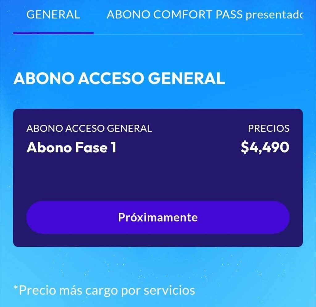 Abono acceso general para el Corona Capital 2025